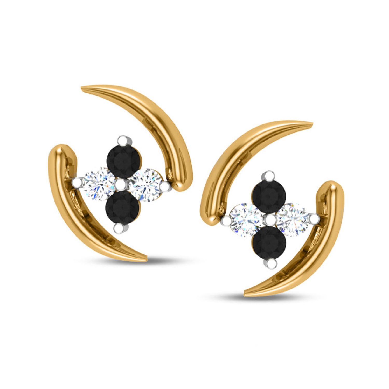 Gold diamond clearance earring design